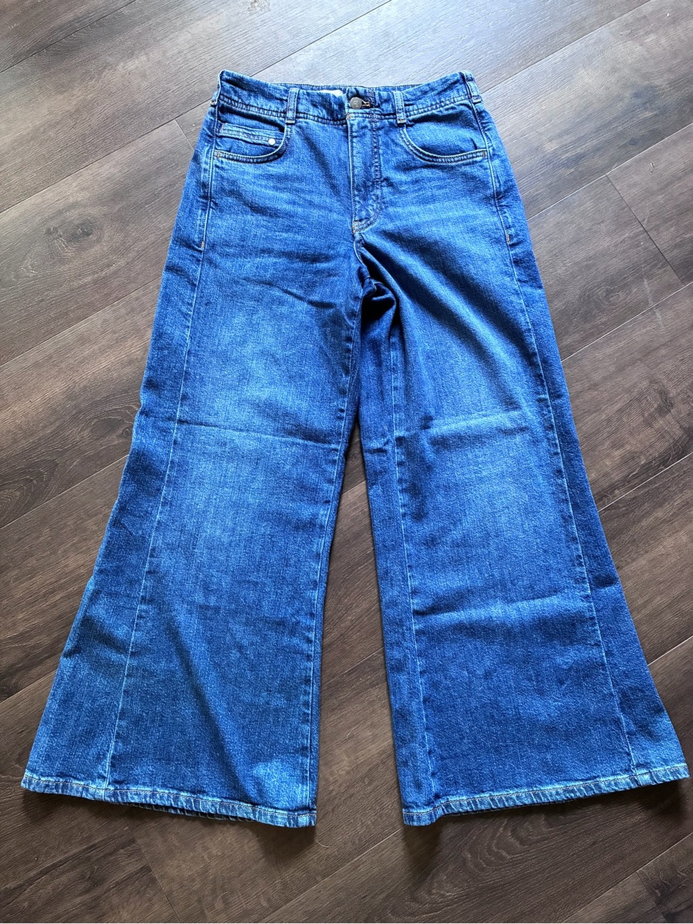 Pilcro High-Rise Wide-Leg Jeans